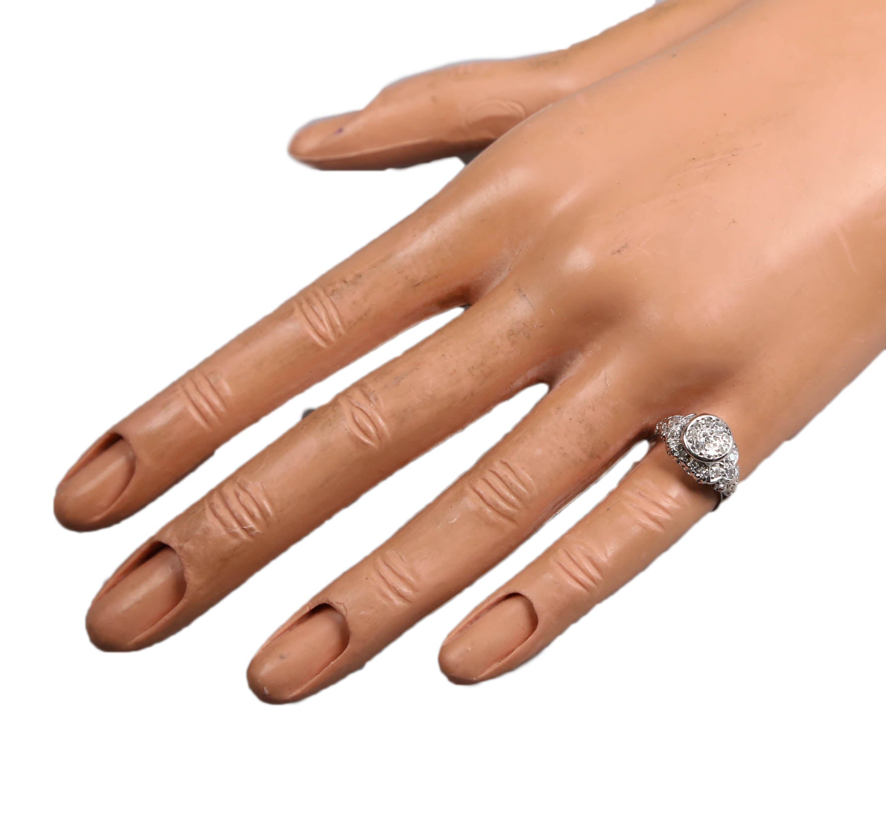 Stunning Ladies Antique Estate Platinum 0.53ctw Diamond Engagement Ring