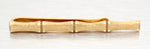 Vintage Solid 14k Yellow Gold Bamboo Style Men's Tie Clip | 1 5/8"