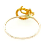 1920s Antique Art Deco 1.00ctw Three Opal Pin Conversion Ring - 14k Yellow Gold