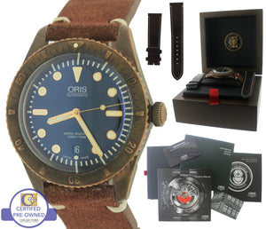 2016 Oris Carl Brashear Limited Edition 42mm Bronze Dive Watch 01 733 7720 3185