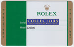STICKERS 2020 PAPERS Rolex DateJust 41 Steel 126300 Rhodium Oyster Watch Box