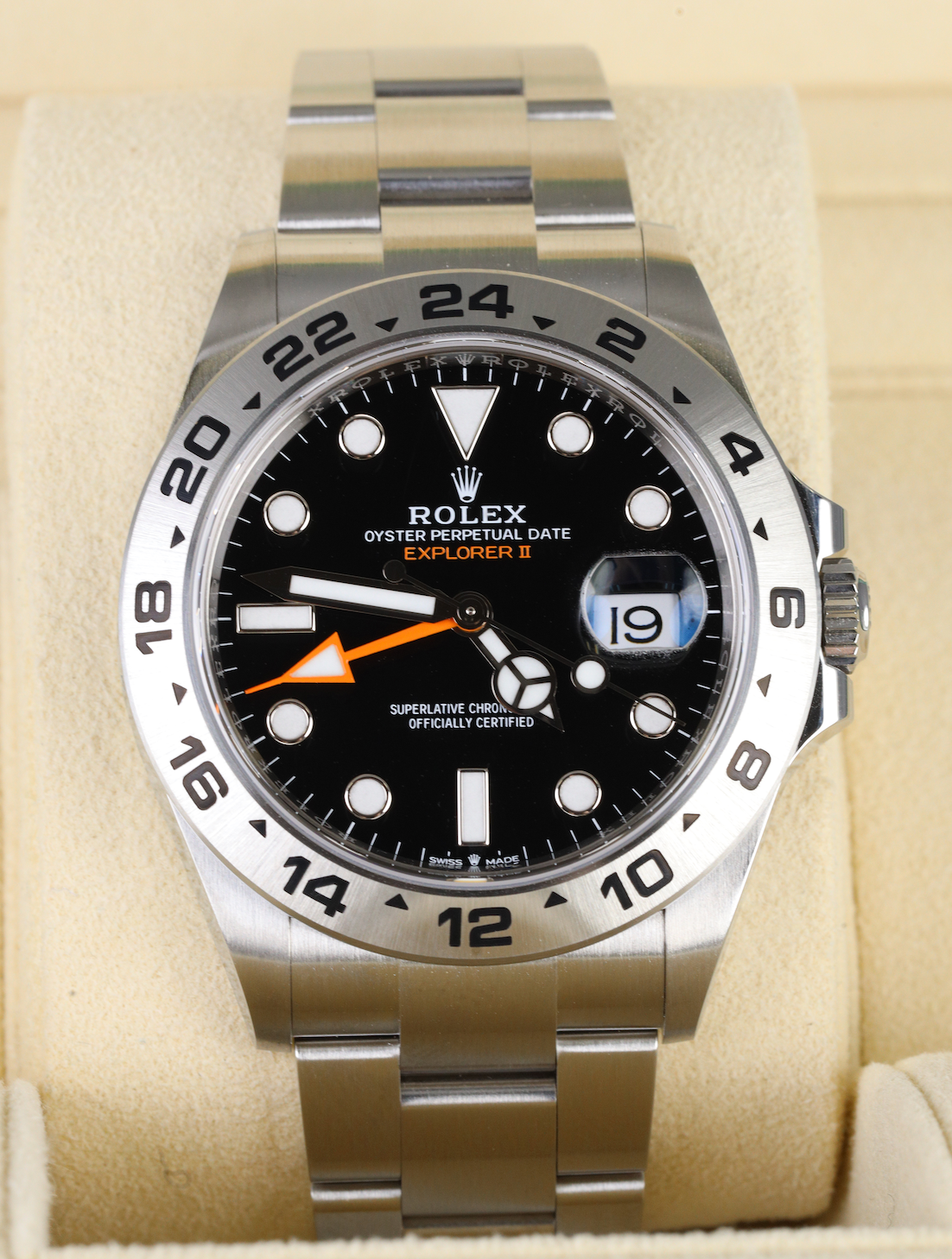 NEW AUG 2021 Rolex Explorer II 226570 42mm Black Orange Stainless Steel Watch