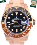 MINT 2020 Rolex GMT-Master II Root Beer 18K Rose Gold 40mm 126715 CHNR Watch