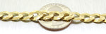Men's Modern 10k Solid Yellow Gold 11.7g 7.75" Curb Link Chain Bracelet