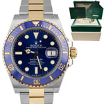 BRAND NEW Rolex Submariner Date 41mm Ceramic Two-Tone Gold Blue Watch 126613 LB