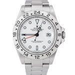 REHAUT Rolex Explorer II Polar White GMT 40mm Z 3186 Stainless Steel Watch 16570