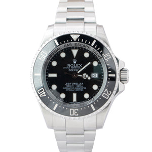 SERVICE CARD RSC Rolex Sea-Dweller Deepsea 116660 Steel 44mm Black Dive Watch