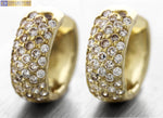 Lavish 14K Yellow Gold 2.75CTW Diamond Huggie Hoop Earrings