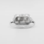 Women's Antique Estate 14k White Gold 0.20 CT Art Deco Diamond Cocktail Ring