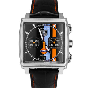 Limited Edition Tag Heuer Monaco Gulf 39mm CW211A Automatic Chronograph Watch