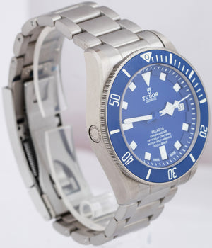 Tudor Pelagos Blue Titanium 42mm Automatic Date Swiss Watch 25600 TB FULL SET