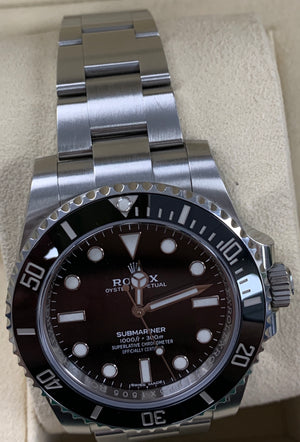 MINT FEBRUARY 2020 Rolex Submariner No-Date 114060 Stainless 40mm Black Watch