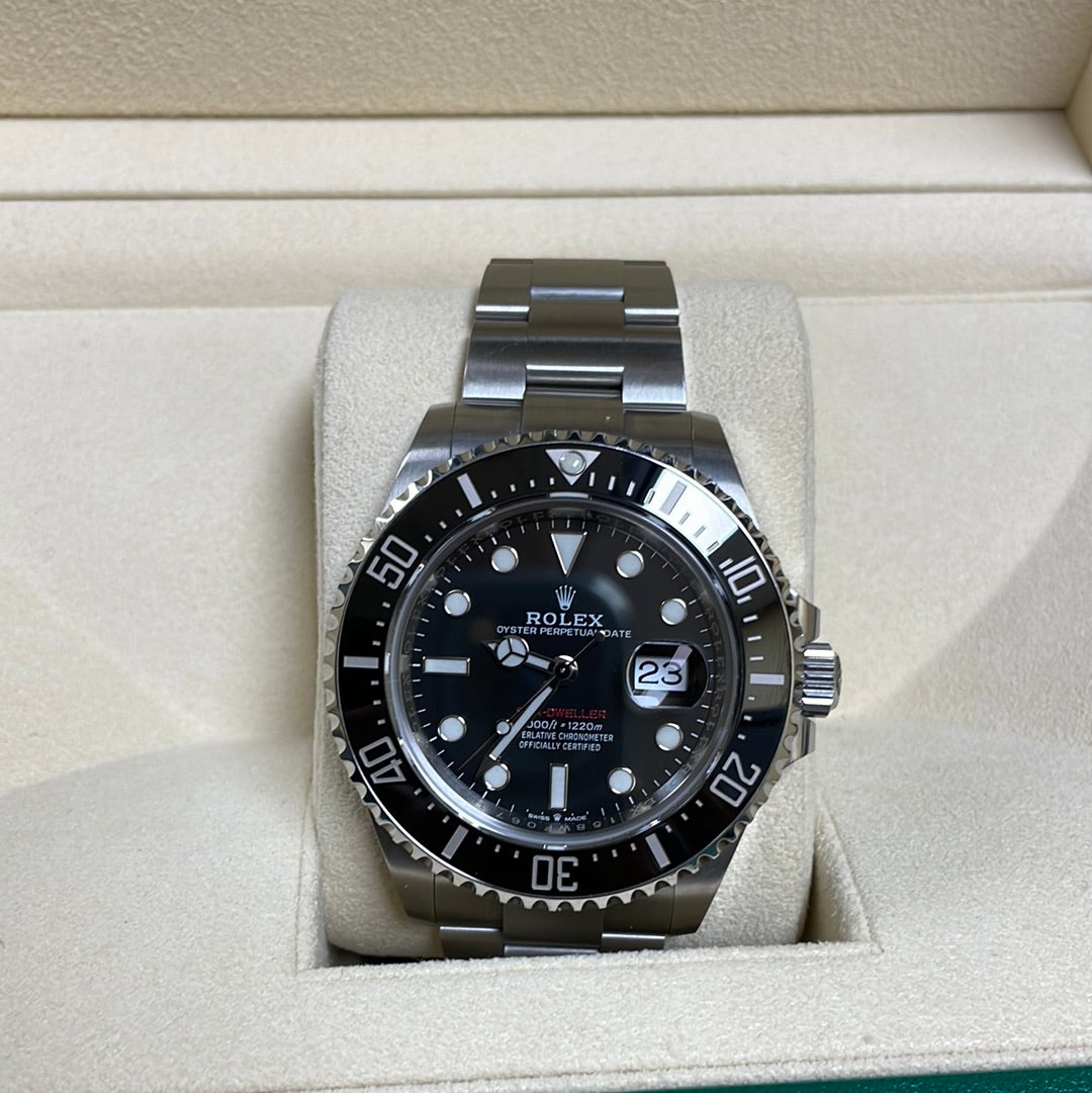 2021 Rolex Red Sea-Dweller 43mm MK II 50th Ann Stainless Steel 126600 B+P Watch
