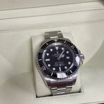 MINT Rolex Sea-Dweller Deepsea Stainless Steel 44mm Black Dive Watch 116660 B+P