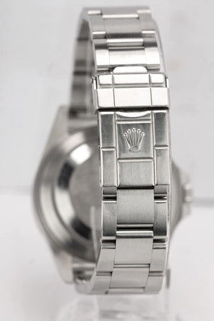 2010 ENGRAVED Rolex Explorer II 16570 Stainless Steel Black Date GMT 40mm Watch