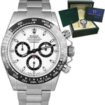 MINT 2019 Rolex Daytona Cosmograph 40mm Steel White Chronograph Watch 116500 LN