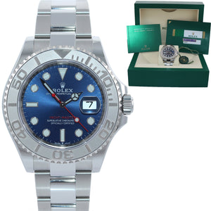 2020 PAPERS Rolex Yacht-Master 126622 Steel Platinum Blue 40mm Watch Box