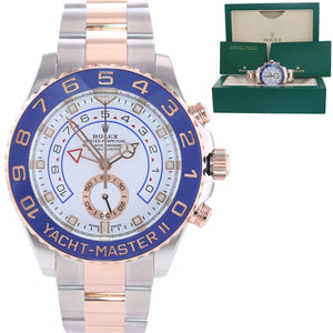 Rolex Yacht-Master II 116681 Steel Everose Gold 44mm two Tone Watch Box