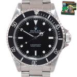 Rolex Submariner No-Date 2 line dial 14060 Steel Black Dive 40mm Watch Box