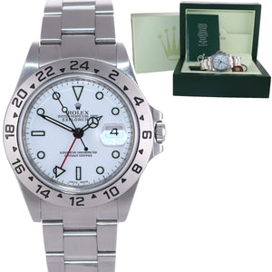 2013 ENGRAVED REHAUT Rolex Explorer II 16570 Polar 3186 Watch Box Random Serial