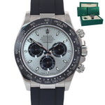 NEW 2020 Rolex Daytona Cosmograph 116519LN 18K White Gold Ceramic Silver Watch