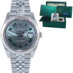 2020 PAPERS Rolex DateJust 41 Wimbledon 126334 steel White Gold Jubilee Watch