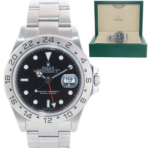 2000 Rolex Explorer II 16570 Black Date GMT 40mm Oyster Watch Box