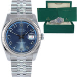 2007 Rolex DateJust Steel Blue Arabic Concentric 116234 36mm Super Jubilee Watch