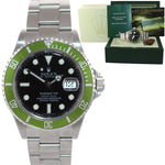 RARE FADED LIME Rolex Submariner 16610 Kermit Green 40mm 16610LV Watch Box