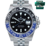 2021 NEW CARD Rolex GMT Master Batman Blue Jubilee Ceramic 126710 Watch Box