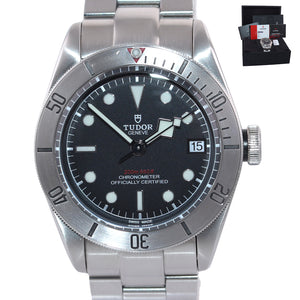 PAPERS Tudor Black Bay Steel 79730 Black Dial 41mm Dive Watch Nato Box