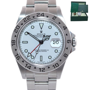 2010 ENGRAVED REHAUT Rolex Explorer II 16570 Polar 40mm Date 3186 Watch Box