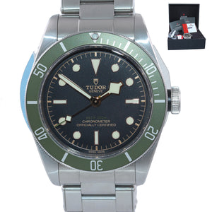 2018 UNWORN Tudor Black Bay Harrods Limited 79230G Steel Black Green Dive Watch