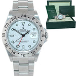 Random Serial ENGRAVED REHAUT Rolex Explorer II 16570 Polar 40mm 3186 Watch Box