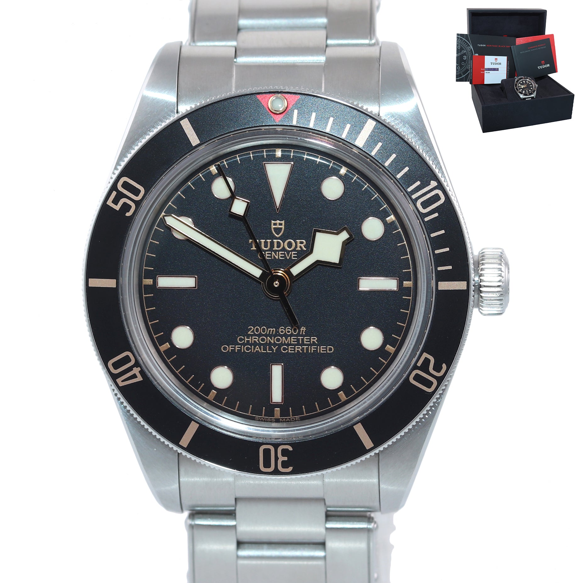 MINT 2019 Papers Tudor Black Bay Fifty-Eight 58 39mm Steel Watch 79030N Box
