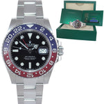 Dec 2021 PAPERS Rolex GMT Master PEPSI Blue Ceramic Oyster 126710 Watch Box