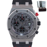 PAPERS Audemars Piguet Royal Oak Offshore Grey 26170TI Titanium 42mm Watch Box