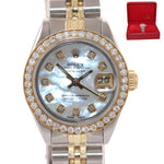 Rolex 6917 Two Tone 18k Gold 26mm mother of pearl diamond Bezel Jubilee Watch Bo