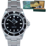 1998 Rolex Submariner No-Date 2 line dial 14060 Steel Black 40mm Watch Box