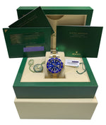 NEW FEB 2022 Rolex Submariner Date 41mm Ceramic Two-Tone Blue Watch 126613 LB
