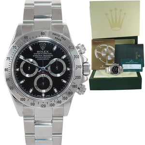 2013 RSC PAPERS Rolex Daytona 116520 Black Chrono Steel Watch Box DISCONTINUED