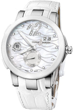 Ladies Ulysse Nardin Executive Dual Time Diamond MOP 40mm 243 10/691 Watch