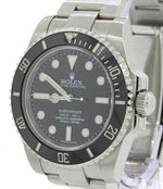 2019 MINT Rolex Submariner No-Date 114060 Steel Black Ceramic Watch