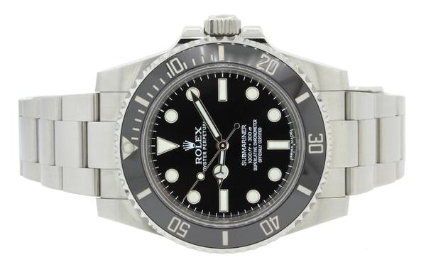 2019 MINT Rolex Submariner No-Date 114060 Steel Black Ceramic Watch