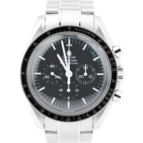 Omega Speedmaster Moonwatch Black 42mm Chronograph Steel Watch 3570.50.00