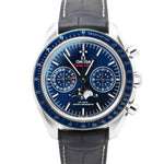 Omega Speedmaster Moonphase Blue 304.33.44.52.03.001 Ceramic Stainless Watch BOX