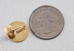 Ladies Vintage Estate Tiffany & Co. 14K Yellow Gold Round Screw-Back Earrings