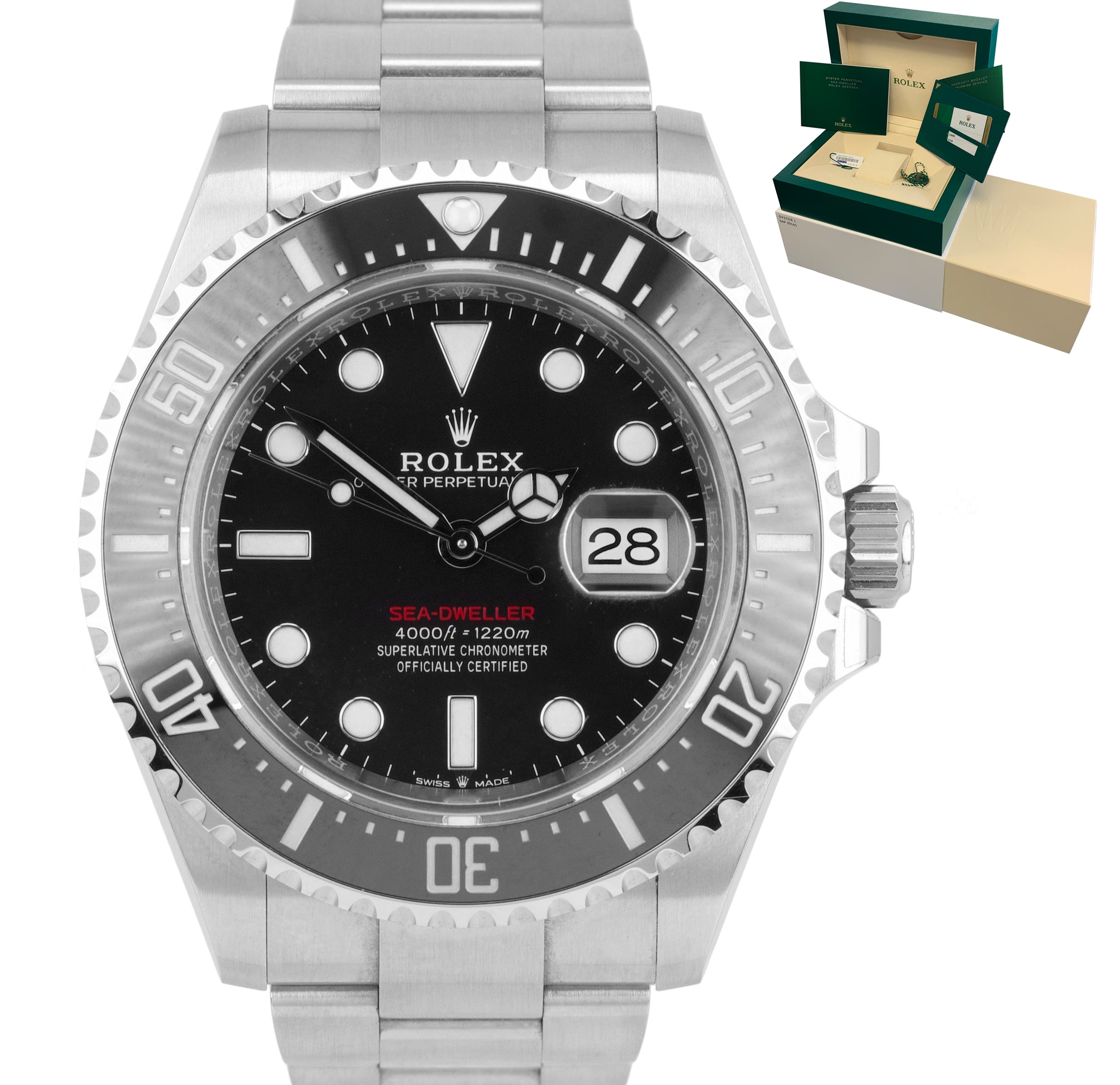 MINT 2019 Rolex Red Sea-Dweller 43mm Mark II 50th Anniversary Steel 126600 Watch