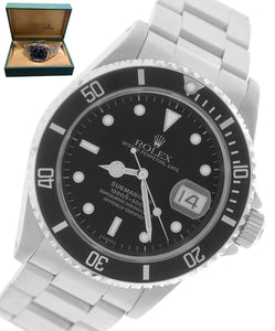 2000 Rolex Submariner Date U SERIAL 16610 SWISS ONLY Stainless 40mm Dive Watch