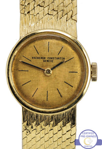 Ladies Vacheron Constantin Genève 18K 750 Yellow Gold Manual 17mm Mesh Watch